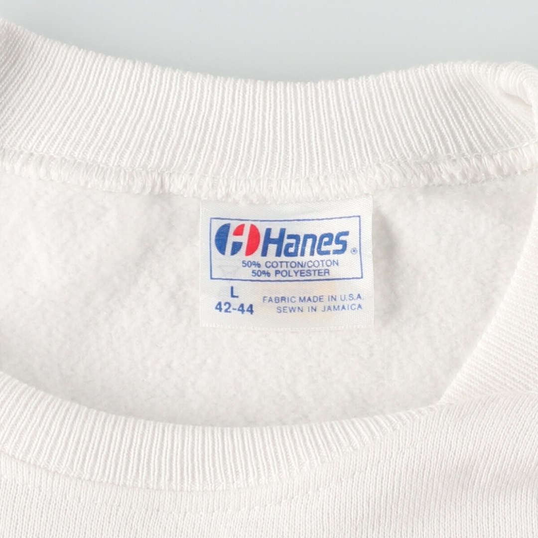 Hanes(ヘインズ)の古着 80年代 ヘインズ Hanes プリントスウェットシャツ トレーナー USA製 メンズL ヴィンテージ /eaa431839 メンズのトップス(スウェット)の商品写真