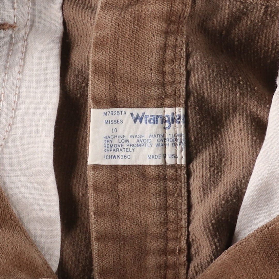 Wrangler(ラングラー)の古着 90年代 ラングラー Wrangler ベロアパンツ USA製 レディースM(w26) ヴィンテージ /eaa425099 レディースのパンツ(その他)の商品写真