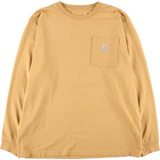 carhartt - 古着 カーハート Carhartt ORIGINAL FIT ポケット ロングTシャツ ロンT メンズL /eaa428889