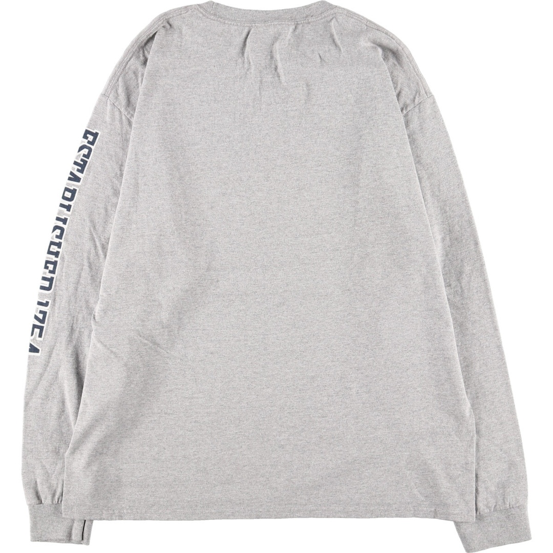 Champion(チャンピオン)の古着 チャンピオン Champion 袖プリント カレッジ ロングTシャツ ロンT メンズXL クルーネック(丸首) /eaa428892 メンズのトップス(Tシャツ/カットソー(半袖/袖なし))の商品写真