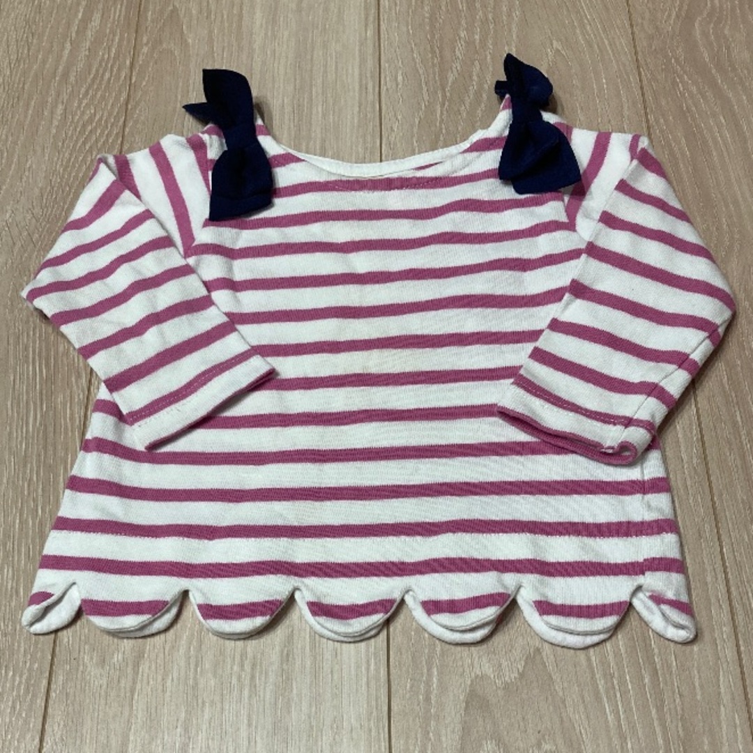 petit main(プティマイン)のプティマイン　長袖カットソー　90サイズ キッズ/ベビー/マタニティのキッズ服女の子用(90cm~)(Tシャツ/カットソー)の商品写真