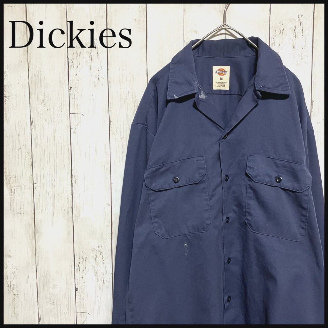 Dickies(ディッキーズ)のディッキーズ 長袖ワークシャツワンポイント刺繍ロゴZ1111 メンズのトップス(シャツ)の商品写真