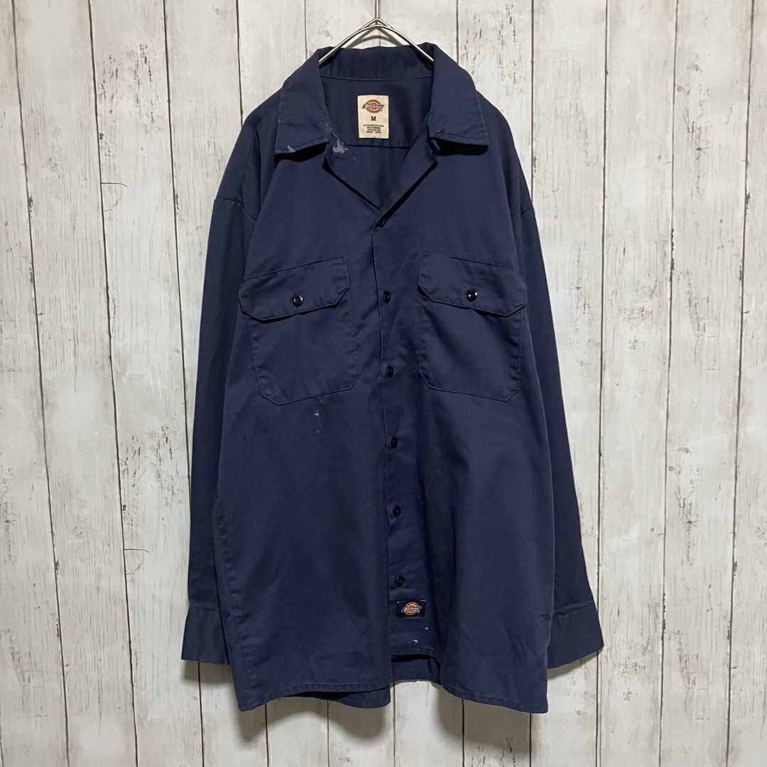 Dickies(ディッキーズ)のディッキーズ 長袖ワークシャツワンポイント刺繍ロゴZ1111 メンズのトップス(シャツ)の商品写真