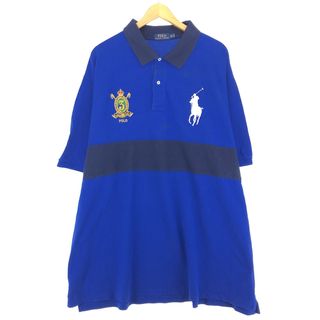 ラルフローレン(Ralph Lauren)の古着 ビッグサイズ ラルフローレン Ralph Lauren POLO RALPH LAUREN ビッグポニー 半袖 ポロシャツ メンズXXXXL /eaa428373(ポロシャツ)