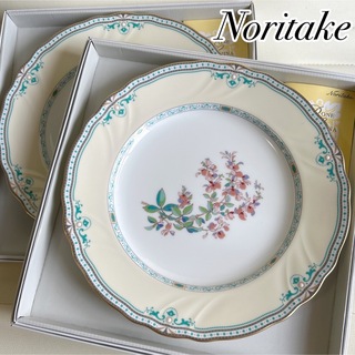 ノリタケ(Noritake)のNoritake  ノリタケ  花紬  萩　ディナー皿  27㎝　２枚　未使用(食器)
