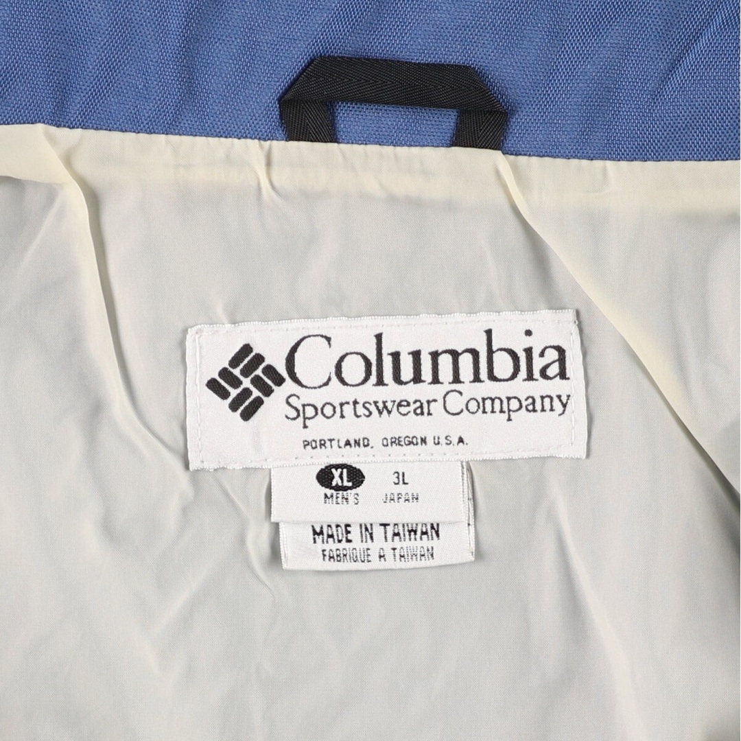 Columbia(コロンビア)の古着 90~00年代 コロンビア Columbia ハーフジップ ナイロンプルオーバー メンズXL /eaa428235 メンズのジャケット/アウター(ナイロンジャケット)の商品写真