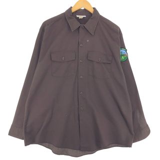 ディッキーズ(Dickies)の古着 ビッグサイズ 90年代 ディッキーズ Dickies 長袖 ワークシャツ USA製 メンズXXXL ヴィンテージ /eaa431747(シャツ)