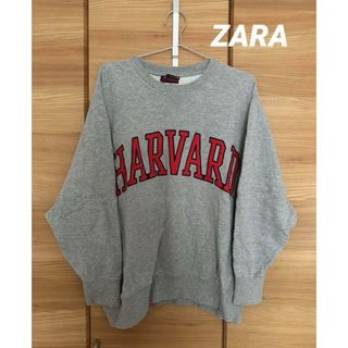 ザラ(ZARA)の【最終値下げ】ZARA スウェット 古着 ロゴ(トレーナー/スウェット)