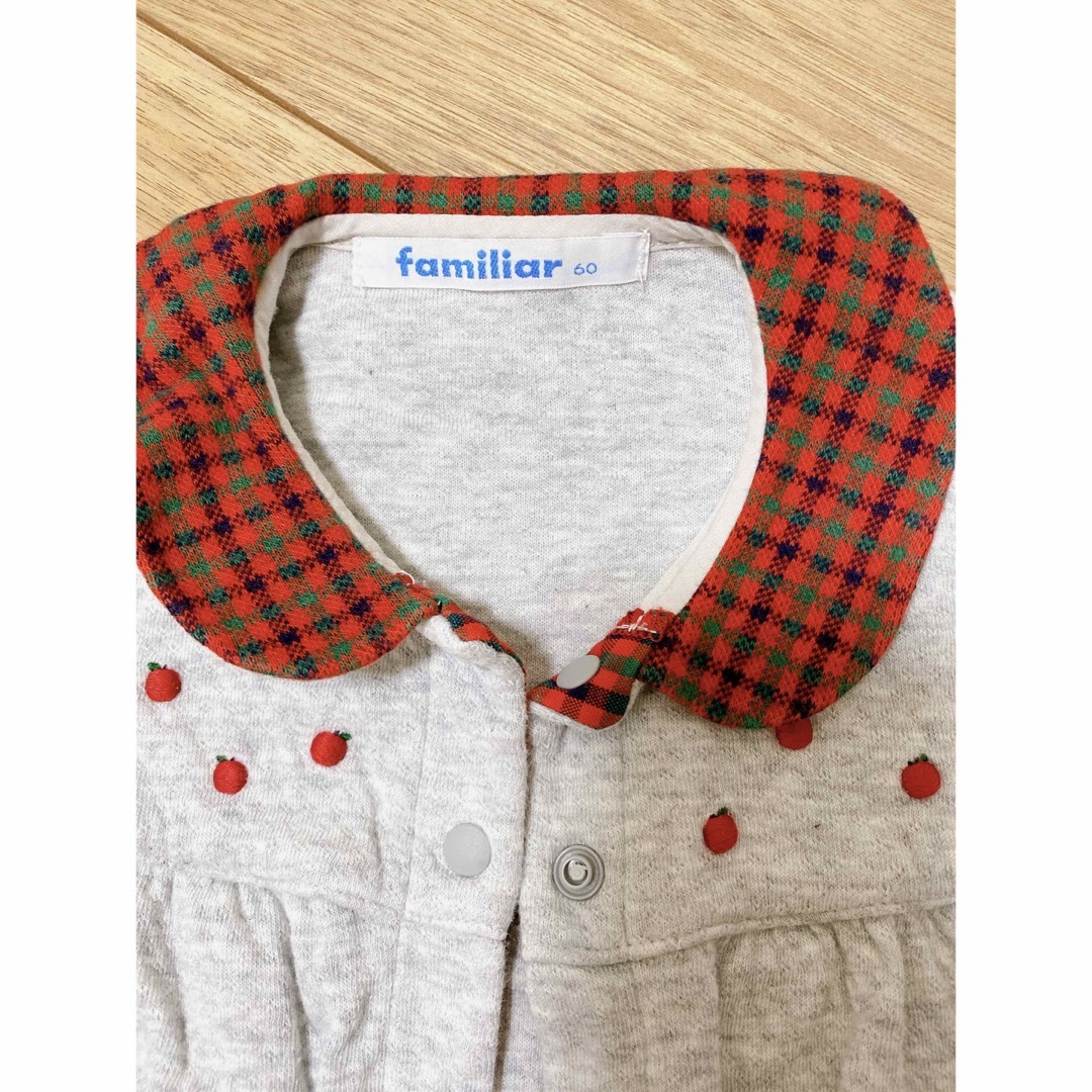 familiar(ファミリア)のfamiliar ロンパース60 キッズ/ベビー/マタニティのベビー服(~85cm)(ロンパース)の商品写真