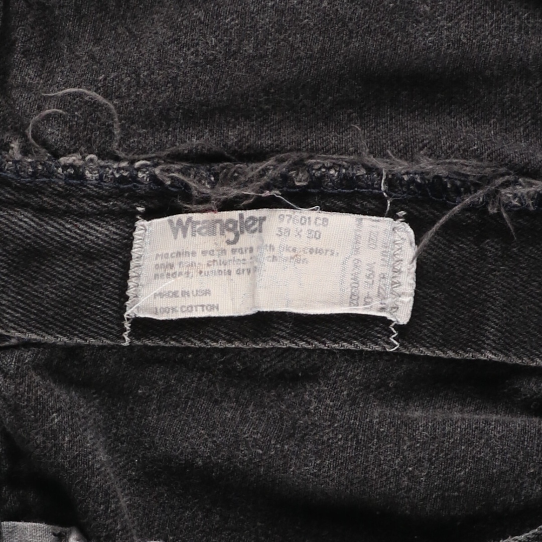 Wrangler(ラングラー)の古着 80~90年代 ラングラー Wrangler ブラックデニム ストレートデニムパンツ USA製 メンズw34 ヴィンテージ /eaa421570 メンズのパンツ(デニム/ジーンズ)の商品写真