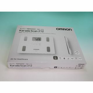 オムロン(OMRON)のOMRON オムロン 体重体組成計 HBF-212 ホワイト カラダスキャン(体重計/体脂肪計)