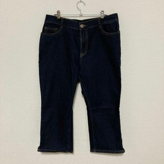 🌟美品 デニムジーンズ【M】W７６ クロップドパンツ 綿混 メンズ(デニム/ジーンズ)