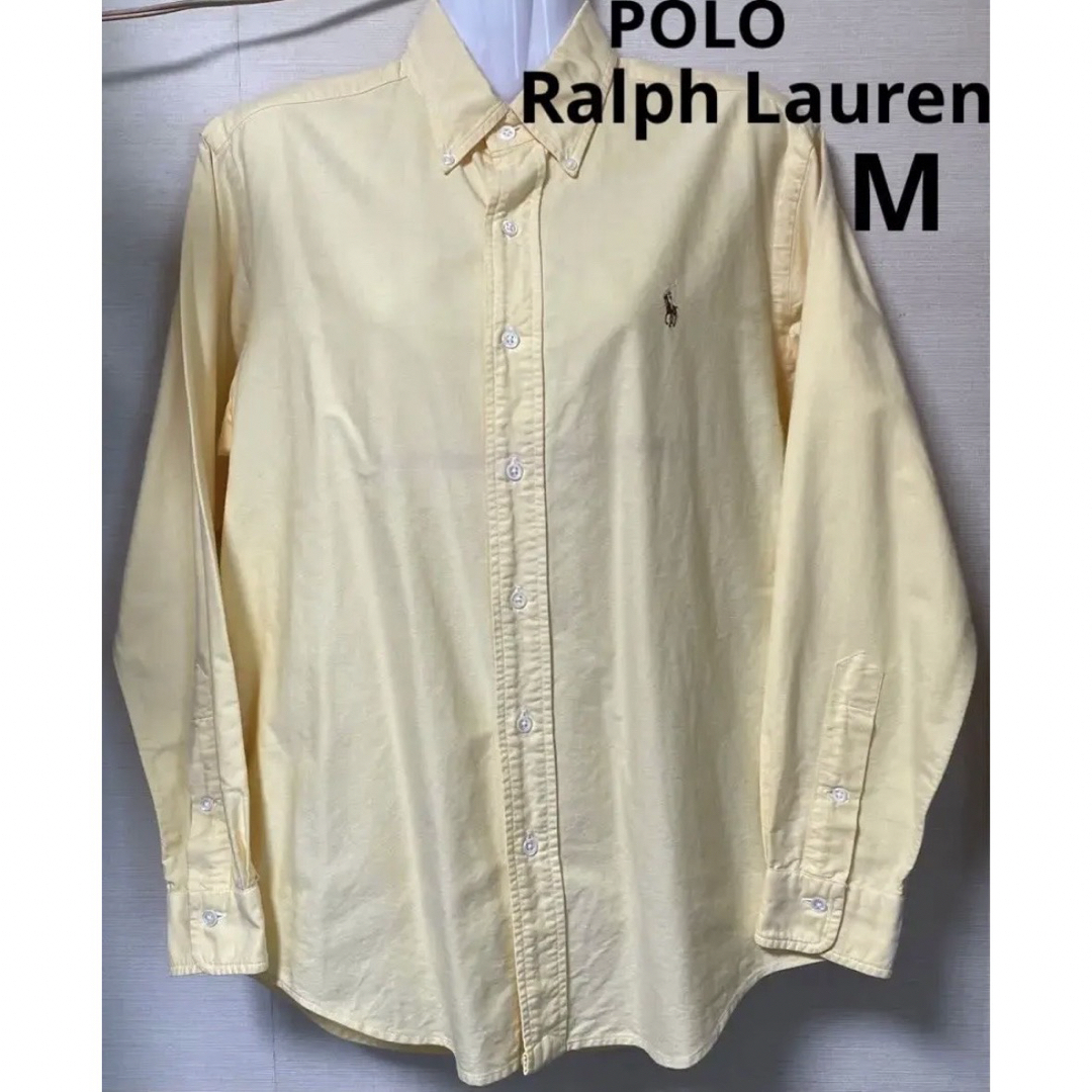 POLO RALPH LAUREN(ポロラルフローレン)の90s ポロラルフローレン　オックスフォードBDシャツ　ハミルトン　イエローM  メンズのトップス(シャツ)の商品写真