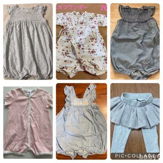 ベビーギャップ(babyGAP)の女の子　70 ベビー服セット(ロンパース)