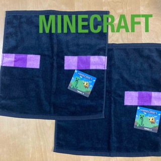 マインクラフト(Minecraft)のマインクラフト ／ マイクラ　エンダーマン　ウォッシュタオル　2枚セット(タオル)