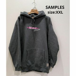 SAMPLES メンズ XXL RESALE パーカー チャコールグレー 裏起毛(パーカー)