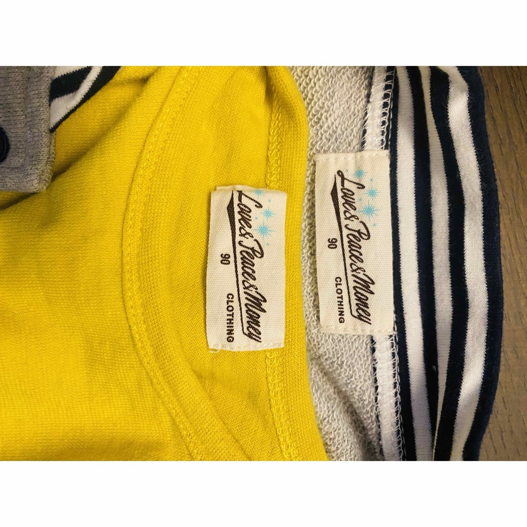 Love&Peace&Money(ラブアンドピースアンドマネー)の長袖Tシャツとアウターのセット キッズ/ベビー/マタニティのキッズ服男の子用(90cm~)(Tシャツ/カットソー)の商品写真