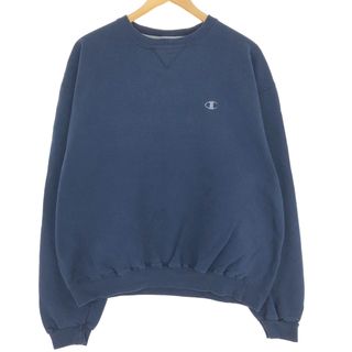 チャンピオン(Champion)の古着 00年代 チャンピオン Champion AUTHENTIC ATHLETIC APPAREL ワンポイントロゴスウェットシャツ トレーナー メンズL /eaa411984(スウェット)