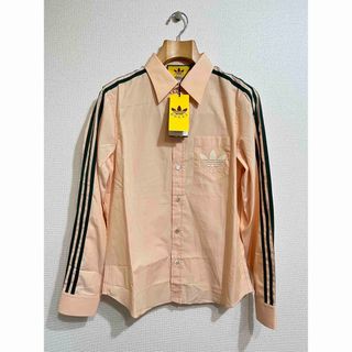 Gucci - 正規品新品 GUCCI×adidasグッチ×アディダスサイドラインロゴ刺繍シャツ