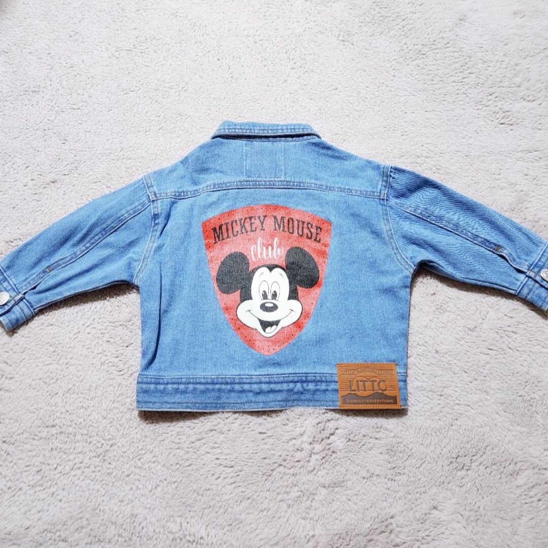 Disney(ディズニー)の新品！しまむら リトシー デニムジャケット 90サイズ キッズ/ベビー/マタニティのベビー服(~85cm)(ジャケット/コート)の商品写真