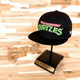 ニューエラー(NEW ERA)の激レア【ニューエラ×ミュータント・タートルズ】限定コラボ ロゴ キャップ 黒×緑(キャップ)