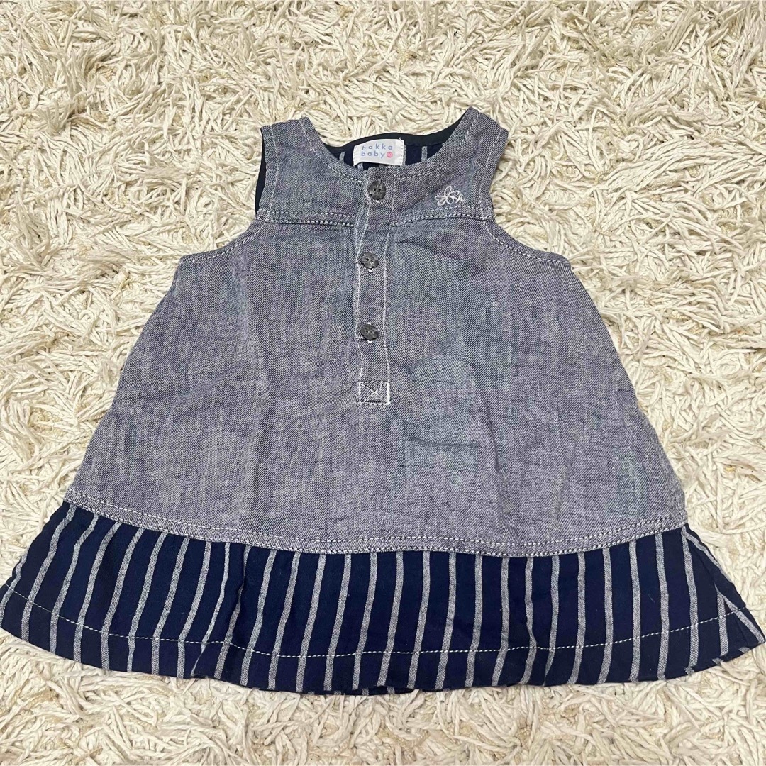 hakka baby(ハッカベビー)のHAKKA ワンピース キッズ/ベビー/マタニティのベビー服(~85cm)(ワンピース)の商品写真