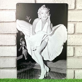 【722番】マリリン・モンロー（Marilyn Monroe）　女優　ブリキ看板(その他)