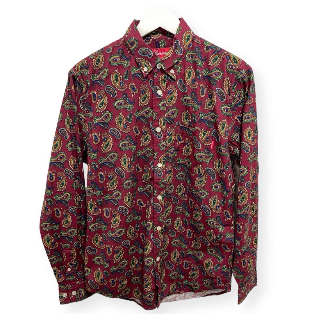 Supreme(シュプリーム)の13AW Supreme Paisley シャツ S エンジ シュプリーム  メンズのトップス(シャツ)の商品写真