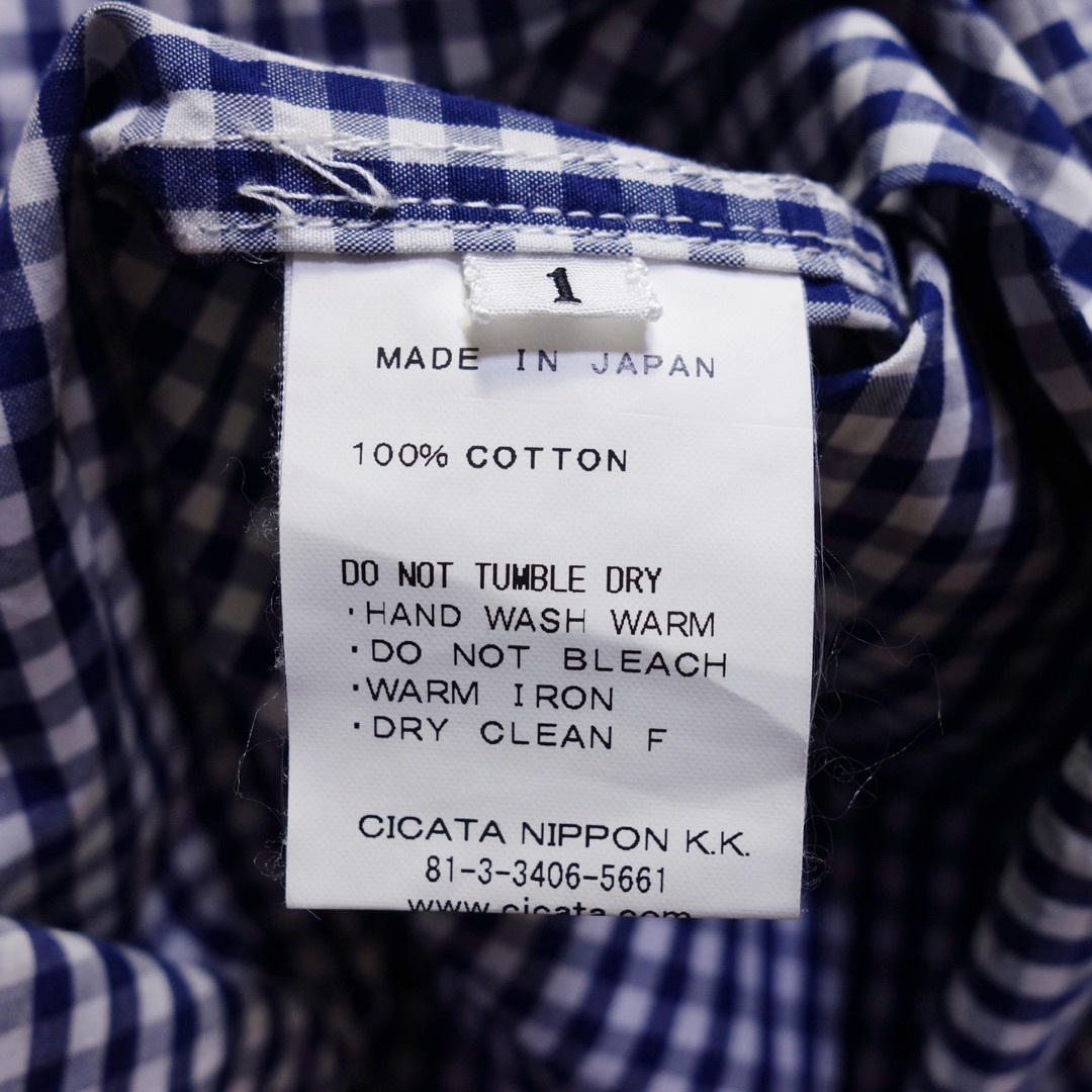 CICATA(シカタ)のサイズ：1（S） 半袖シャツ シカタ メンズ CICATA ネイビー KN40 メンズのトップス(シャツ)の商品写真