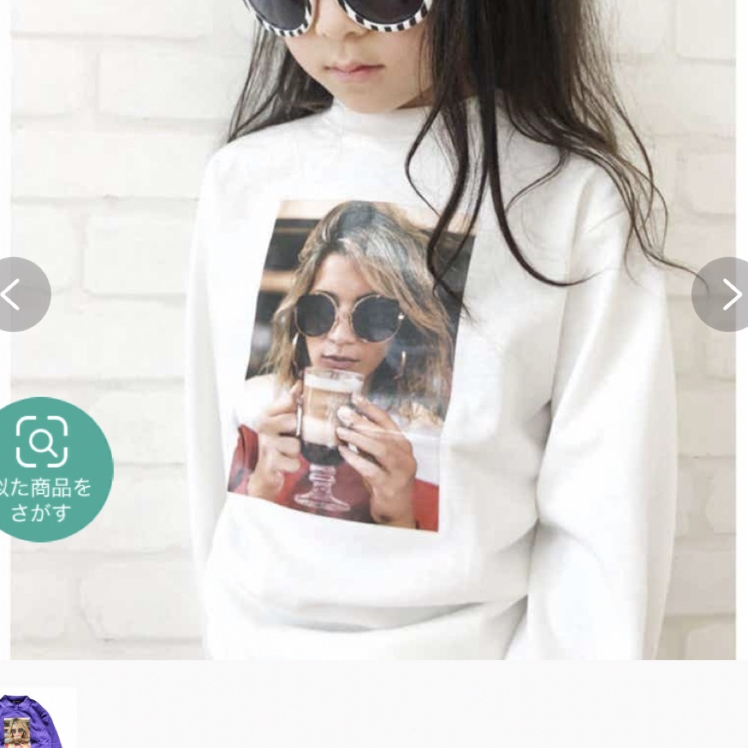 ロングTシャツ キッズ/ベビー/マタニティのキッズ服女の子用(90cm~)(Tシャツ/カットソー)の商品写真