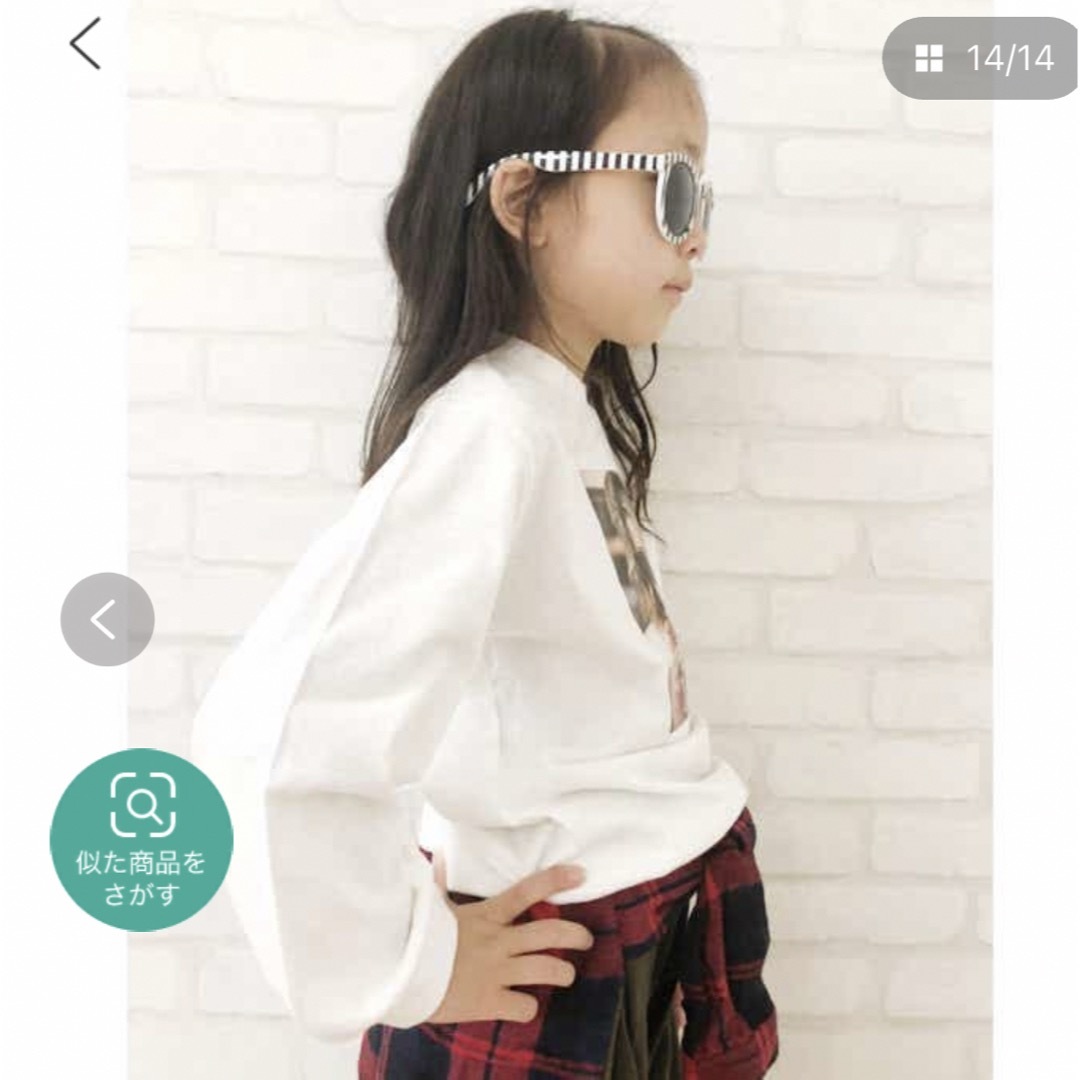 ロングTシャツ キッズ/ベビー/マタニティのキッズ服女の子用(90cm~)(Tシャツ/カットソー)の商品写真