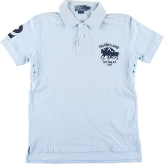 ラルフローレン(Ralph Lauren)の古着 ラルフローレン Ralph Lauren POLO by Ralph Lauren ダブルポニー 半袖 ラガーシャツ メンズM /eaa427585(ポロシャツ)