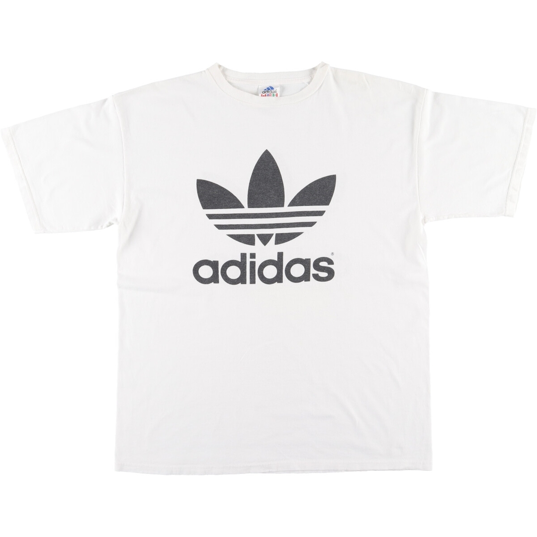 adidas(アディダス)の古着 90~00年代 アディダス adidas ORIGINALS オリジナルス 両面プリント プリントTシャツ USA製 メンズL ヴィンテージ /eaa431384 メンズのトップス(Tシャツ/カットソー(半袖/袖なし))の商品写真