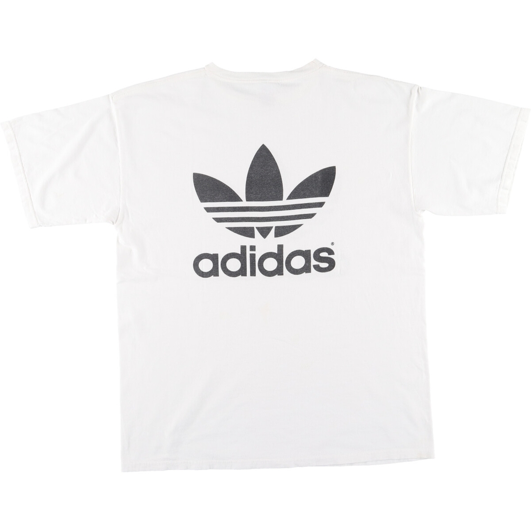 adidas(アディダス)の古着 90~00年代 アディダス adidas ORIGINALS オリジナルス 両面プリント プリントTシャツ USA製 メンズL ヴィンテージ /eaa431384 メンズのトップス(Tシャツ/カットソー(半袖/袖なし))の商品写真