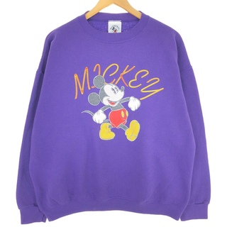 古着 90年代 MICKEY CO ミッキーマウス キャラクタースウェットシャツ トレーナー USA製 メンズXL ヴィンテージ /eaa411200(スウェット)