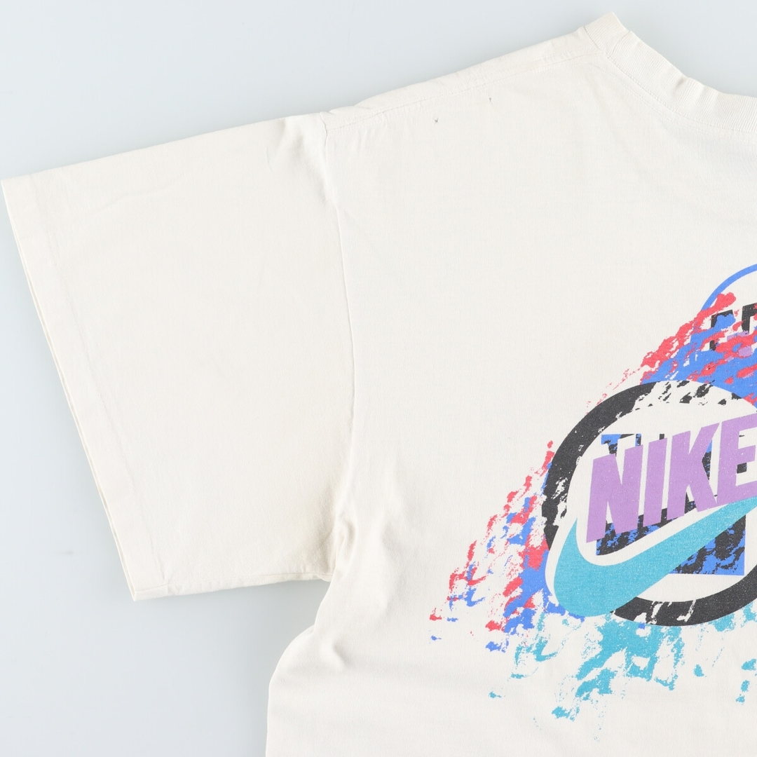 NIKE(ナイキ)の古着 90年代 ナイキ NIKE 銀タグ バックプリント プリントTシャツ USA製 メンズXXL ヴィンテージ /eaa431390 メンズのトップス(Tシャツ/カットソー(半袖/袖なし))の商品写真