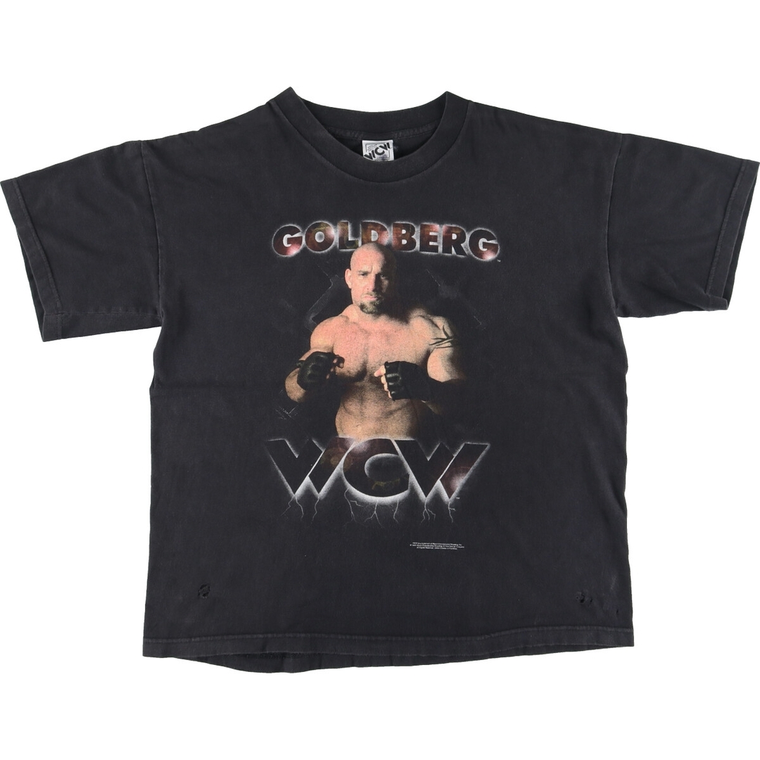 古着 90年代 WCW BILL GOLD BERG ビルゴールドバーグ プロレス 両面プリント プリントTシャツ メンズXL ヴィンテージ /eaa431392 メンズのトップス(Tシャツ/カットソー(半袖/袖なし))の商品写真