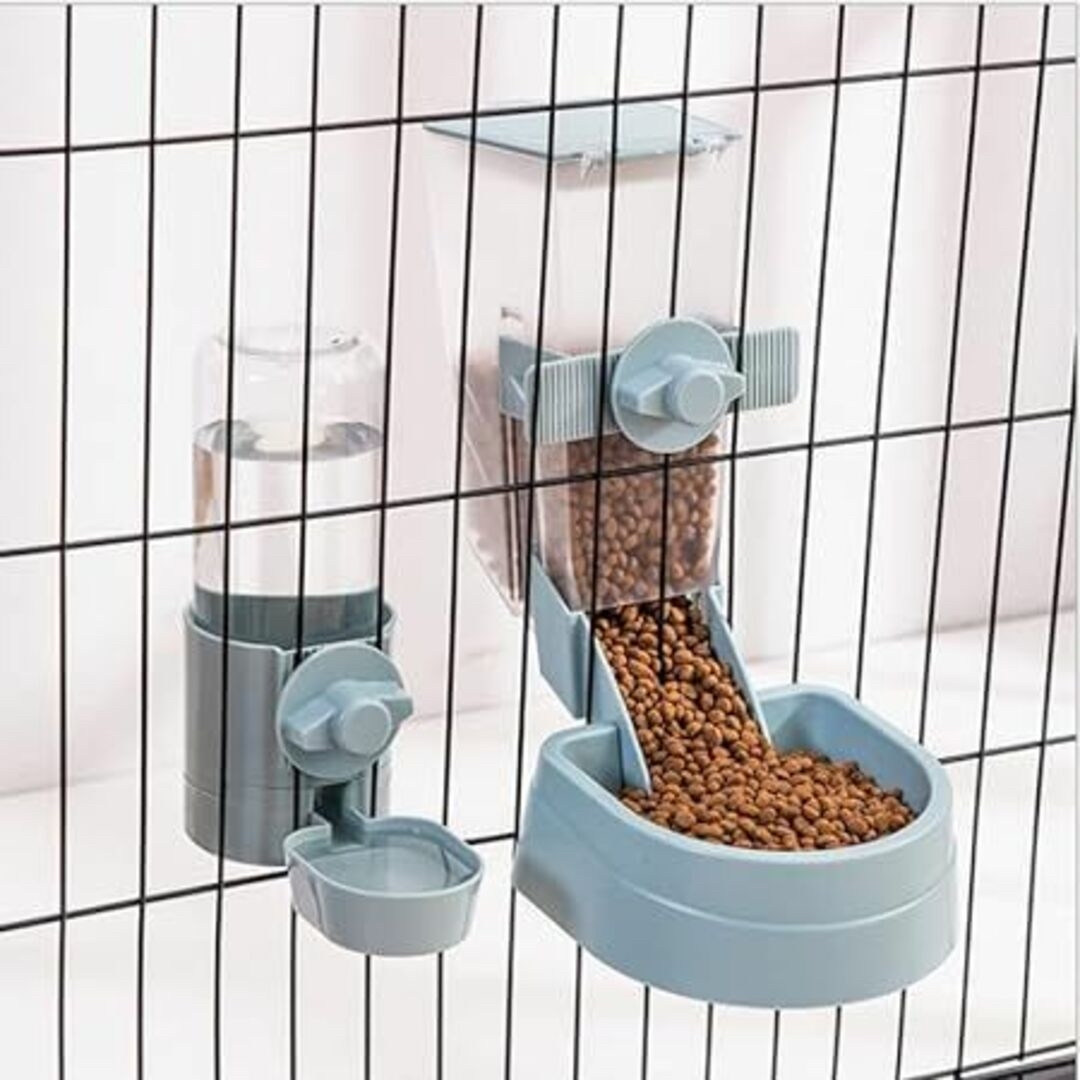 自動給餌器 重力式 ペット給餌器 大 中 小型犬用 大容量 ゲージ固定 自動 食 その他のペット用品(猫)の商品写真