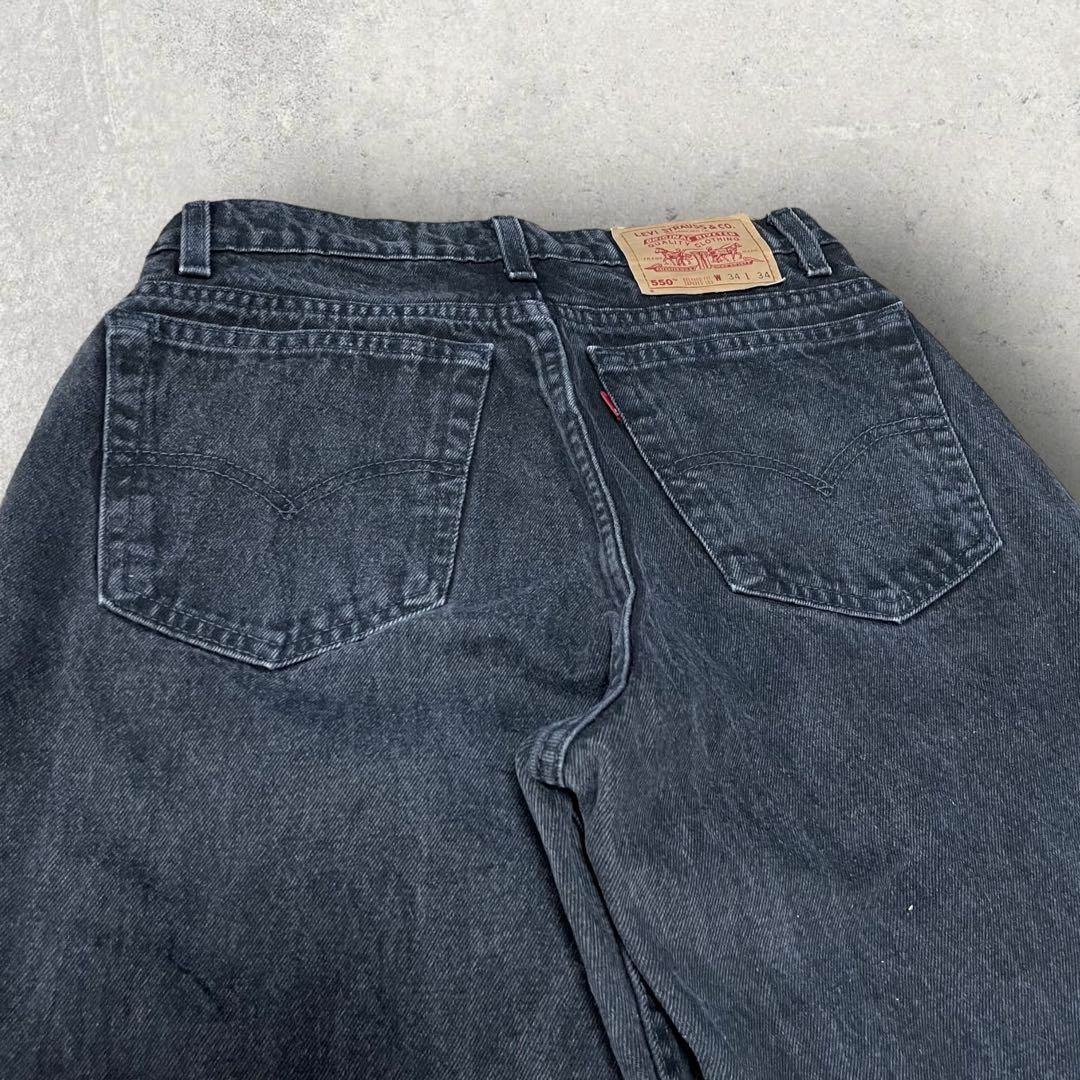 Levi's(リーバイス)の【希少】美品 USA製 Levi's リーバイス 550 ブラックデニム メンズのパンツ(デニム/ジーンズ)の商品写真