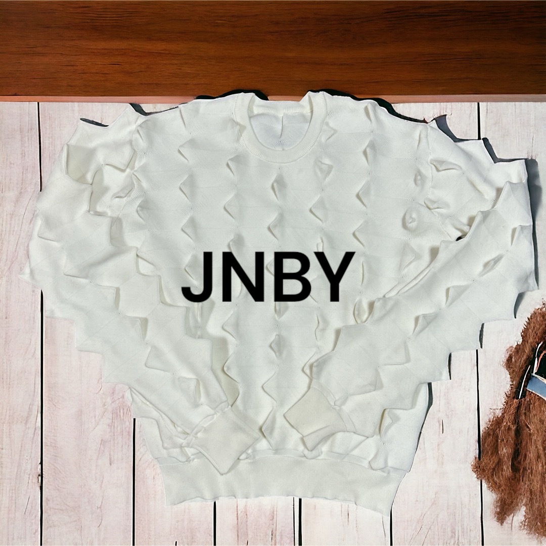 JNBY SINCE1994(ジェイエヌビーワイ)の【極美品】JNBY  ジェイエヌビーワイ 立体　デザイン ニット セーター　3D レディースのトップス(ニット/セーター)の商品写真