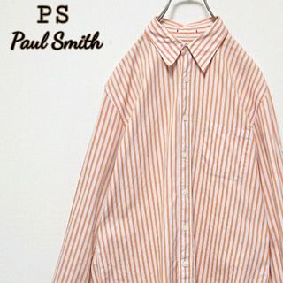 PS Paul Smith ピーエス ポールスミス オレンジ ストライプ シャツ