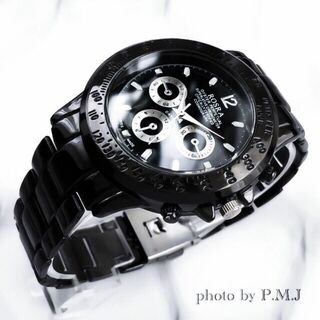 新品 メンズ腕時計 ステンレス ブラック バックステンレス(腕時計(アナログ))