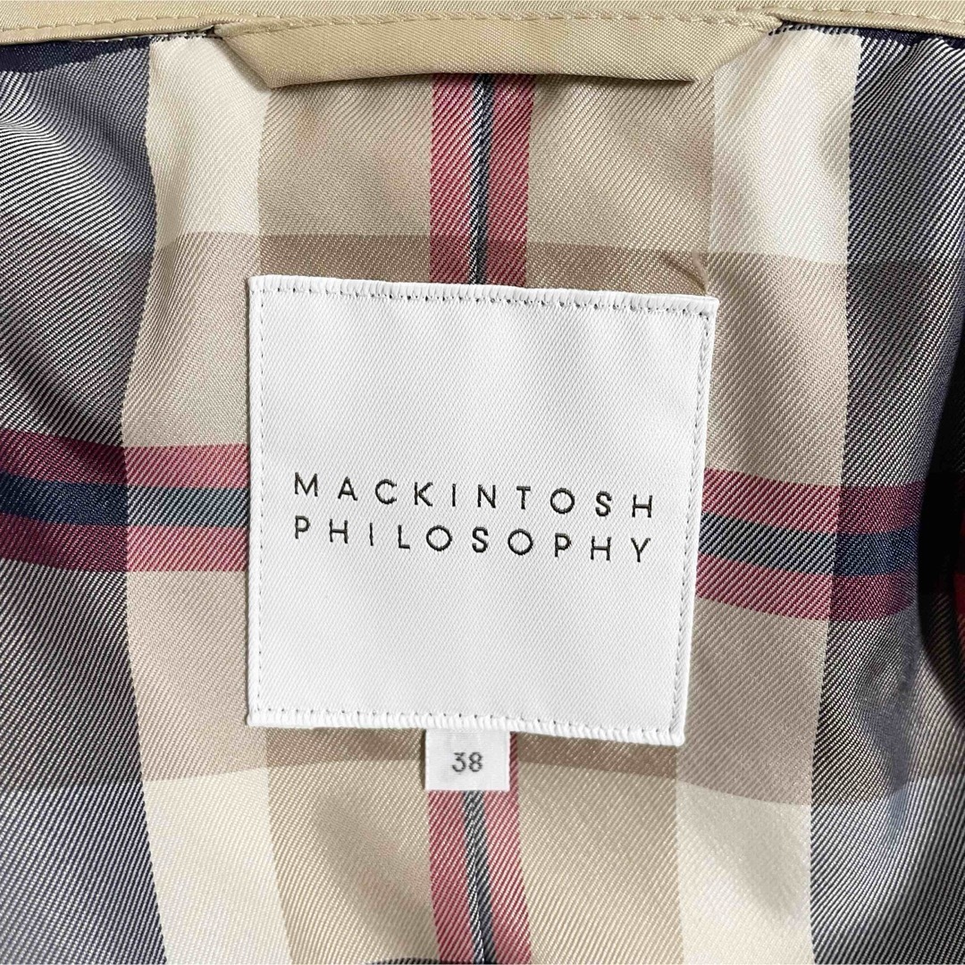 MACKINTOSH PHILOSOPHY(マッキントッシュフィロソフィー)のマッキントッシュ フィロソフィー ショート コート 撥水 スプリングコート 38 レディースのジャケット/アウター(スプリングコート)の商品写真