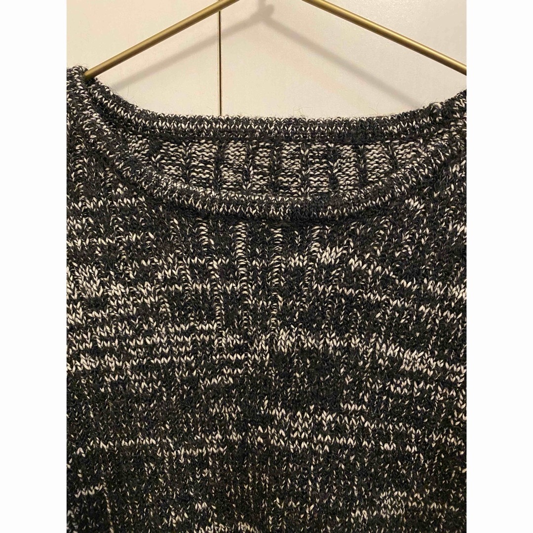 Louren mix color short knit berry トップス