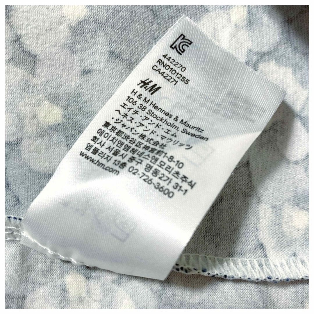 H&M(エイチアンドエム)のH&M ワンピース レディース 半袖 花柄 レディースのワンピース(ミニワンピース)の商品写真