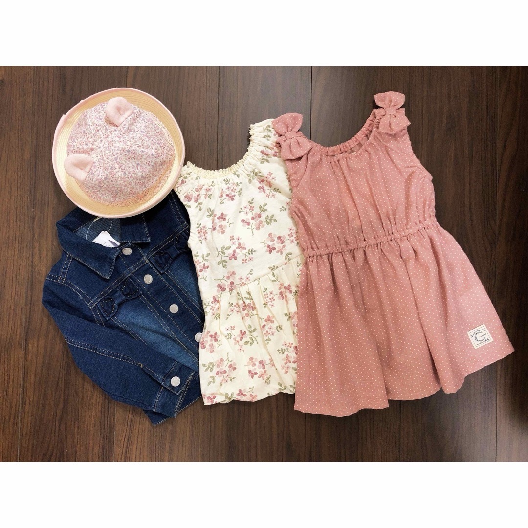 バースデイ(バースデイ)のバースデイ conoco コノコ 花柄バルーンワンピース キッズ/ベビー/マタニティのベビー服(~85cm)(ワンピース)の商品写真