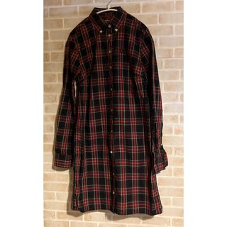 美品　FRED PERRY フレッドペリー チェック ロングシャツ