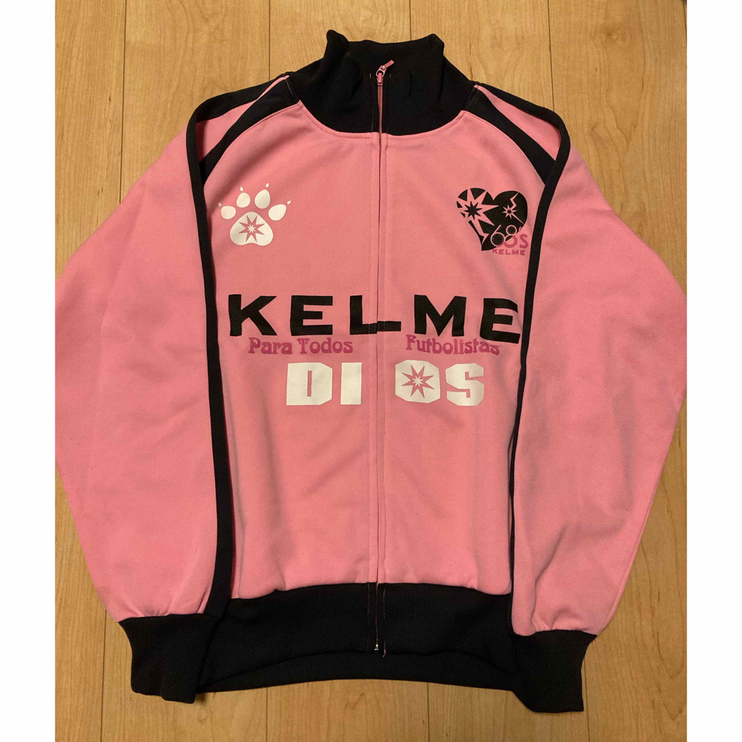 KELME(ケルメ)のKELME ケルメ ロゴ入り ジップジャージジャケット ピンク スポーツ/アウトドアのサッカー/フットサル(ウェア)の商品写真