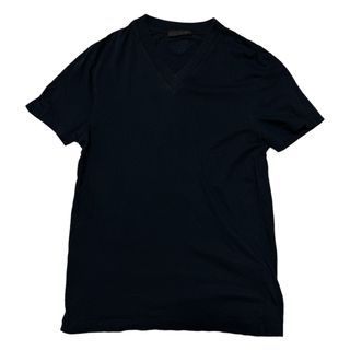 プラダ(PRADA)のPRADA プラダ VネックTシャツ 半袖 ネイビー メンズ XS マダガスカル(Tシャツ/カットソー(半袖/袖なし))