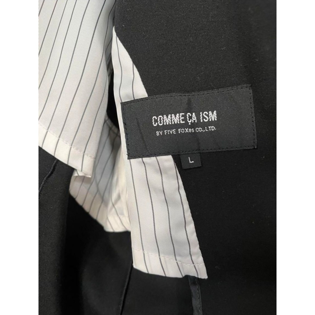 COMME CA ISM(コムサイズム)のコムサイズム テーラードジャケット Ｌ レディース ブラック   ジャケット レディースのジャケット/アウター(テーラードジャケット)の商品写真